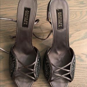 Badgley Mishka studded heals PRISTINE condition
